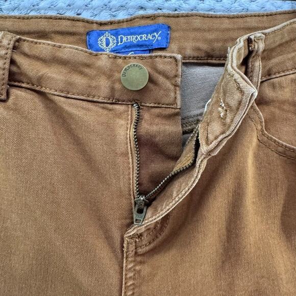 Democracy Jeans Womens 6 Brown Flex-ellent Mid Rise Straight Leg Festival Rodeo - Picture 6 of 16